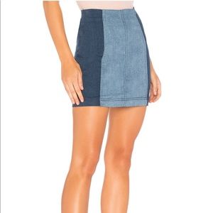 Free People Modern Femme denim miniskirt
